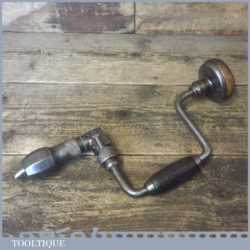 Vintage Carpenter’s Ratchet brace Rosewood Handles 10" Swing - Refurbished