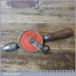 Small Vintage German Egg Beater Single Pinion Hand Drill - Good Condition