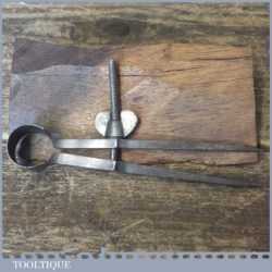 Vintage 4 ¼” Square Leg Steel Spring Dividers - Good Condition