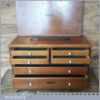 Vintage Union 7 Draw 21” x 14” Engineer’s Dovetailed Beechwood Tool Chest