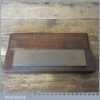 Vintage 8” x 2” Medium Grit Oil Stone Mahogany Box - Lapped Flat