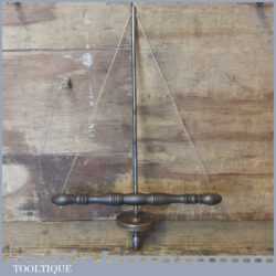 Vintage French Rosewood Brass Jewellers Bow Drill - Good Condition