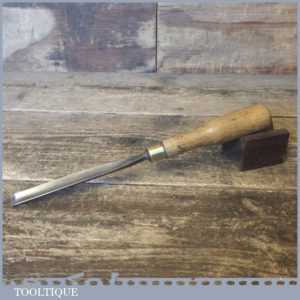 Vintage Buck & Hickman Toga 1/2” Straight Wood Carving Gouge Chisel - Refurbished