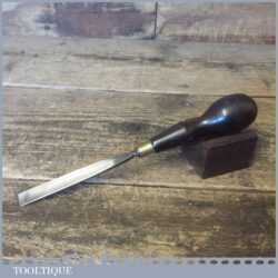 Vintage W. Marples & Sons 1/2” Straight Woodcarving Gouge Chisel - Refurbished