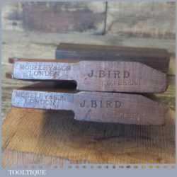 Pair Of John Moseley & Son No: 7 Hollow Round Beechwood Moulding Planes