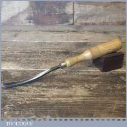 Vintage I. & H. Sorby 3/8” Curved Wood Carving Gouge Chisel - Refurbished