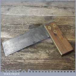 Vintage Carpenters Rosewood Brass 6” try Square - Good Condition