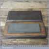 Vintage 6” x 2” Course Grit Carborundum Oil Stone Pine Box - Lapped Flat