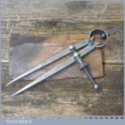 Vintage A J Jubb 5″ Steel Spring Dividers - Good Condition