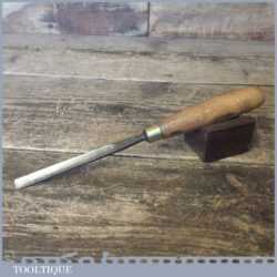 Vintage Parry & Son Herring Bros 7/16” Straight Wood Carving Gouge Chisel