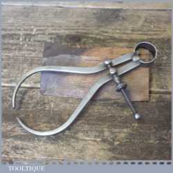 Vintage Moore & Wright 6” Steel Outside Spring Calipers - Good Condition