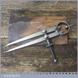 Vintage Moore & Wright 5” Steel Spring Dividers - Good Condition