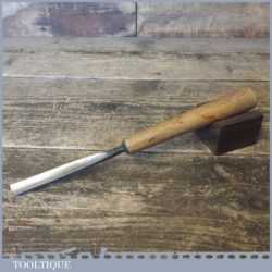 Vintage No: 6 Addis 1/2” Straight Woodcarving Gouge Chisel - Sharpened Honed