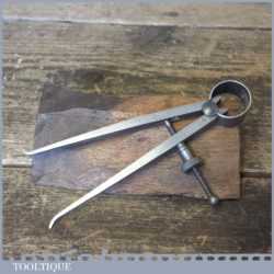 Vintage Moore & Wright 4 ¾” Inside Square Leg Dividers - Good Condition