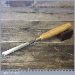 Vintage W Marples 1/2” Straight Incannel Wood Carving Gouge Chisel
