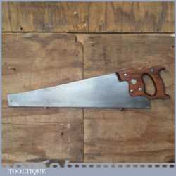 Vintage Disston, Canada 22” cross cut panel handsaw with 9 tpi, fully refurbished