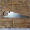 Vintage Disston Canada 22” Cross Cut Panel Handsaw 9 TPI - Sharpened