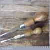 2 Vintage Cabinet Makers Beech Handled Screwdrivers - Fully Refurbished