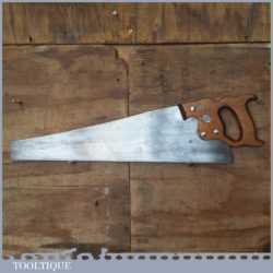 Vintage Disston Canada 22” Cross Cut Panel Handsaw 9 TPI - Sharpened