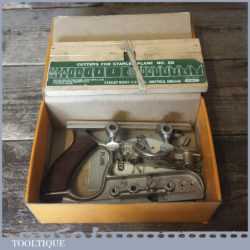 Vintage Boxed Stanley No: 50 Combination Plough Plane 17 Cutters - Fully Refurbished
