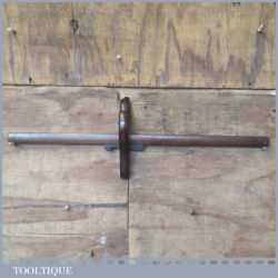 Vintage cabinet makers 18” mahogany panel marking gauge in good used condition.