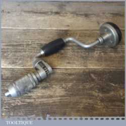 Rare Vintage Stanley No 73 Carpenter’s Ratchet Brace With 15" Swing