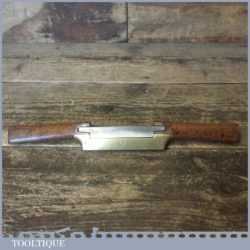 Vintage Beechwood Brass Sole Spokeshave 3” Cutter - Good Condition