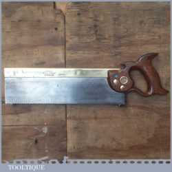 Vintage Frost Norwich 13” Special Brass Back Tenon Saw 10 TPI - Sharpened