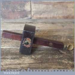 Vintage W Marples & Sons Carpenter’s Rosewood Brass Mortise Gauge