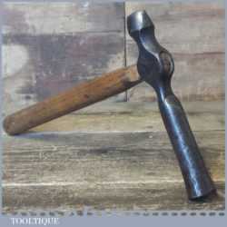 Unusual Rare Antique C 19th Pattern Makers Embossing Long Head Hammer