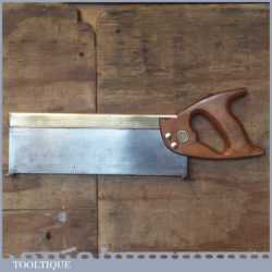 Vintage Spear & Jackson 12” Brass Back Tenon Saw 13 TPI - Refurbished Sharpened
