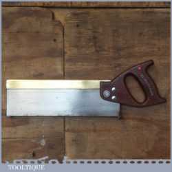 Vintage Spear & Jackson 12” Brass Back Tenon Saw 14 TPI - Refurbished Sharpened