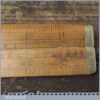 Vintage John Rabone & Son 24” Boxwood Brass Folding Ruler
