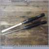 2 No: Crown Tools HSS Wood Turning Chisels - Refurbished Sharpened