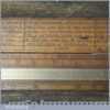 Rare Antique Thomas Bradburn & Sons 1834-1852 Boxwood Brass Scale Rule