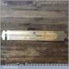 Rare Vintage J Rabone & Sons 12” Boxwood Brass 4-fold Ruler Caliper Gauge