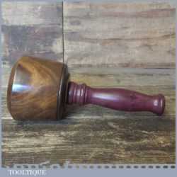 Old Lignum Vitae Hand Turned Carving Mallet Purple Heart Handle