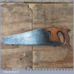 Rare Antique Colver Bros C 1900 15 ½” Rip Saw 6 TPI - Refurbished Sharpened