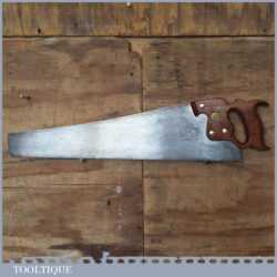 Vintage 22” Henry Disston Philadelphia USA D8 Cross Cut Panel Saw - Sharpened
