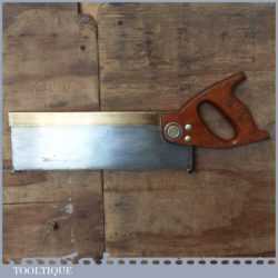 Vintage Spear & Jackson Special 12” Brass Back Tenon Saw 14 TPI - Sharpened