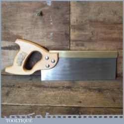 Vintage Spear & Jackson 10” Brass Back Tenon Saw 14 TPI - Sharpened