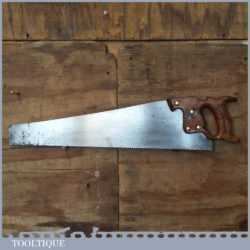 Vintage 1950’s Spear & Jackson 22” Cross Cut Panel Handsaw 9 TPI - Sharpened