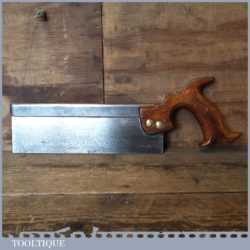 Vintage Spear & Jackson Leap Frog 10” Steel Back Tenon Saw 15 TPI - Sharpened