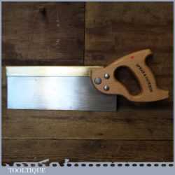 Vintage Spear & Jackson 10” Brass Back Tenon Saw 14 TPI - Sharpened