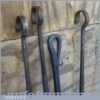 Vintage Set 6 No: Blacksmith Hand Forged Lead Working Tools - Good Condition