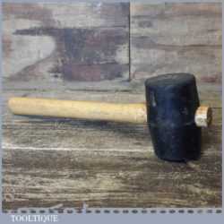Vintage Panel Beaters Rubber Mallet Wooden Handle - Good Condition