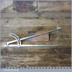 Vintage Woodturners 12 ½” Square Leg Steel Spring Dividers Pencil Attachment