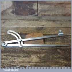 Vintage Woodturners 10 ½” Square Leg Steel Spring Dividers Pencil Attachment