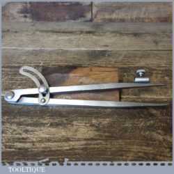 Vintage Woodturners 8 ½” Square Leg Steel Spring Dividers Pencil Attachment