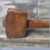 Vintage Carpenter’s Oak Mallet Beechwood Handle - Good Condition